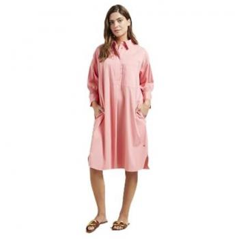 Damen Blusenkleid mit Dreiviertelärmel in Rosé
