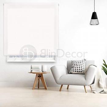 Estor Translúcido Liso Blindecor Ara, 100 x 175 cm, Blanco roto