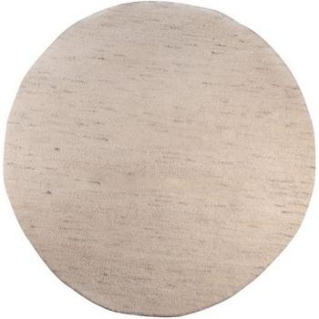 Handgeknüpfter Taza Royal Teppich, 200 cm Durchmesser, beige