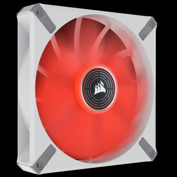 Corsair ML140 LED ELITE Ventilador Premium 140 mm Blanco PWM Levitación Magnética LED Rojo