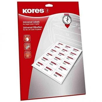 Korex étiquettes universelles 70 x 36 mm 600 étiquettes blanc
