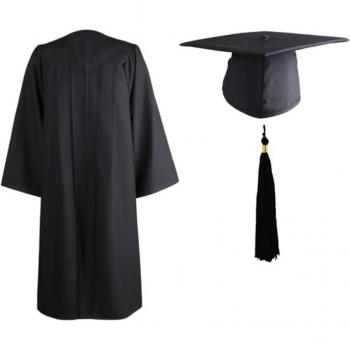 Robe de fin d'études pour adultes avec accessoire