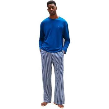 Pijama Estilo Tommy Hilfiger en Azul y Blanco