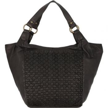 Femi & Nine 38 cm Black Leather Handbag