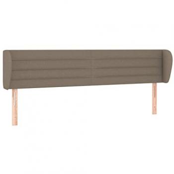 Kopfteil mit Ohren 183x23x78/88 cm aus Stoff