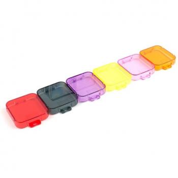 Kit filtres GoPro Hero 5/6/7 – 6 pièces, utilisation sous-marine