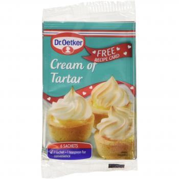Dr. Oetker Crème de tartar – 6‑faches 5 g‑Paket