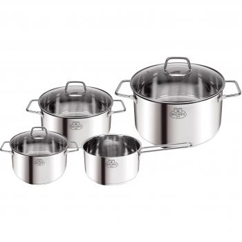 Ballarini Parma 4‑Teiler Topf‑Set in Silber – 24 cm