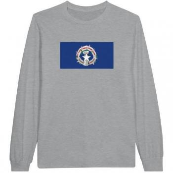 NMI Flag Long Sleeve Tee (Gray)
