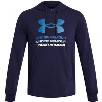 Moletom Under Armour UA Rival Terry Azul com Gráfico