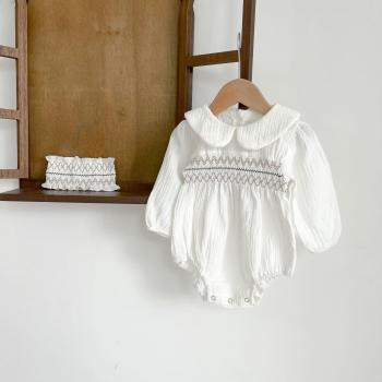 Infant Girl Long Sleeve Floral Jumpsuit
