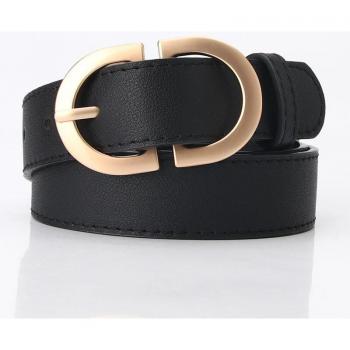 Dames Tailleband met Ronde Metalen Gespen in Groen & Zwart