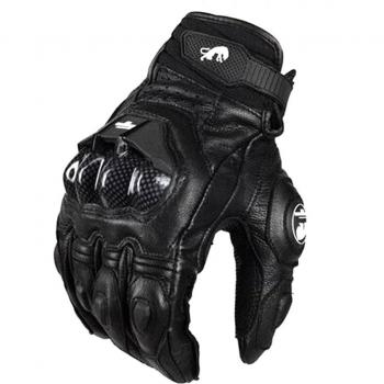 Gants de moto courts Furygan AFS 6 en cuir avec protection incassable