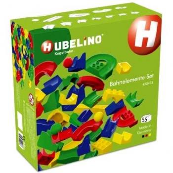 HUBELINO Circuit à billes 55 pièces avec éléments de construction