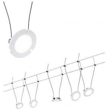 DaisyLED Hängeleuchte – 941.18, warmweiß, 5 × 4 W, Chrom matt