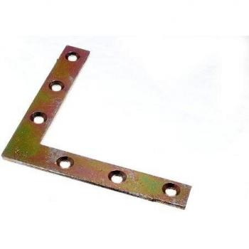 Flat Corner Brace Bracket 100mm x 16mm x 2.5mm 6mm Hole YZP