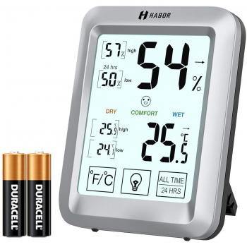 Habor Smart Thermo 3,5” Retroilluminato per Casa/Ufficio