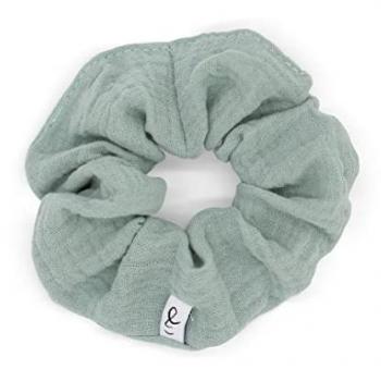 Hutch & Putz Haargummi Musselin Scrunchie – 1 Stück, für Erwachsene, knickfreie Bindung, wenig Haarverlust