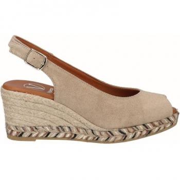 Sandalias de cuña de piel para mujer Viguera