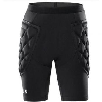 Short de Football Homme Résistant aux Chocs Noir