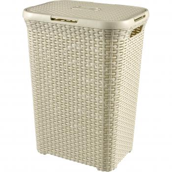 Curver Style 60 L Square Rattan White