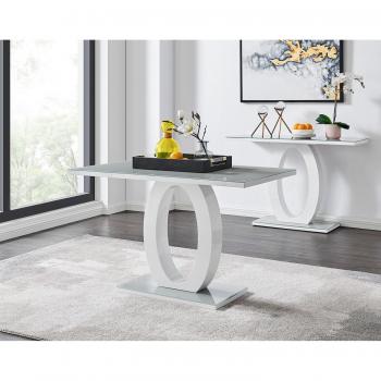 Giovani 4-Seater High Gloss and Glass Dining Table