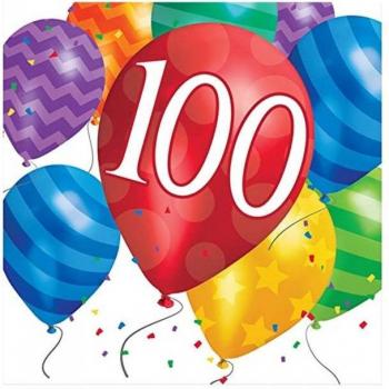 Serviettes usa e getta 100 anni (confezione da 16)