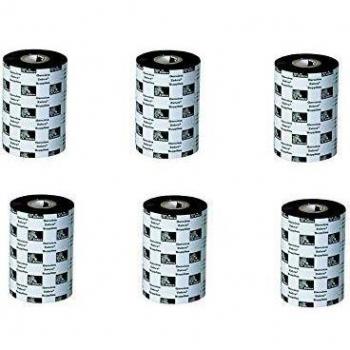 Zebra 03200BK13145 Wax/Resin Ribbon 3200 131mm 450m Box of 6