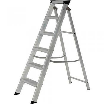 Aluminium Step Ladder Class 1 Folding Industrial Trade Youngman Heavy Duty Steps