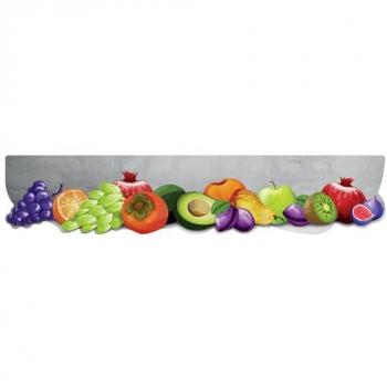 Tapis de sol cuisine couleur fruits, PVC faconné, 50×240 cm
