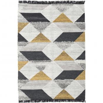Tapis tissé main doré 300x300