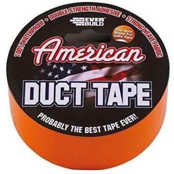 Everbuild American Duct Tape 50mm x 25m Orange EVBUSDTO25M