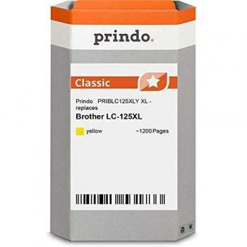 Prindo LC-125Y XL Tintenpatrone für Brother