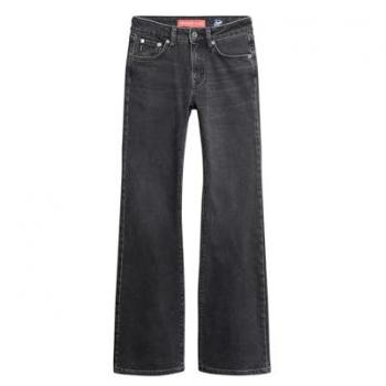 Jeans Superdry Vintage Flaring Nero