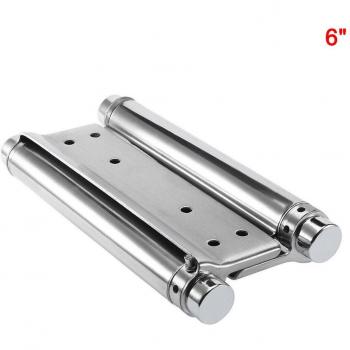 2 Pcs Double Action Spring Door Hinge in Stainless Steel for Cafe Bar Saloon