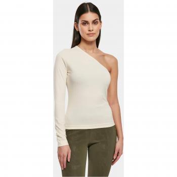 Urban Classics Ladies Asymmetrical Long Sleeve Shirt 4XL Beige