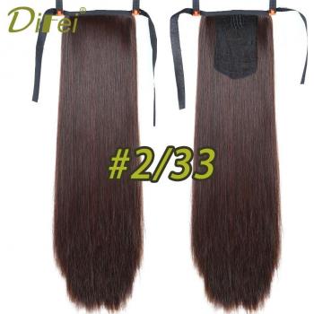DIFEI Long Straight Clip-In Ponytail Hair Extensions