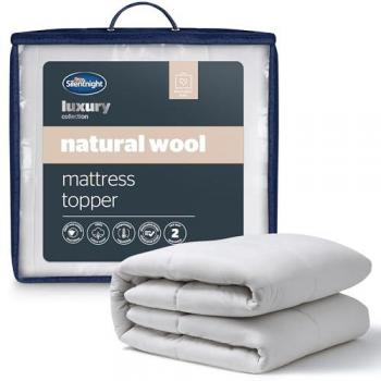 Silentnight Wool Mattress Topper – Premium Breathable Wool Comfort Layer
