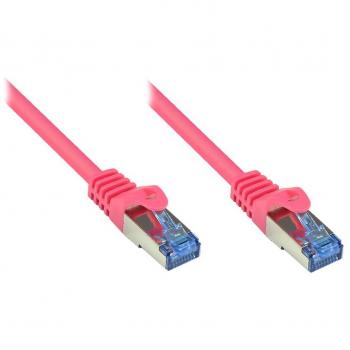 Cable de red S/FTP 2m Cat6a Magenta
