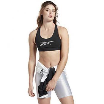 Reebok Hero Racer Damen Schwarzer Sportschulterband Mittelimpact L