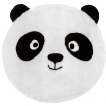 Panda Andy Ronde 100 cm – Tapis Enfant Noir/Blanc – Atmosphère
