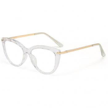 Gafas Ópticas de Metal con Estilo Vintage y Protección contra Luz Azul