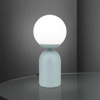 Stanley Ceramic/Glass Table Lamp, Light Green, 32 cm Height
