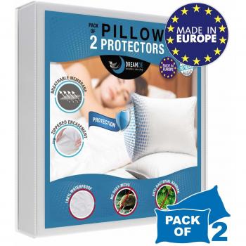 Housse de Lit Imperméable pour Oreillers 65x65