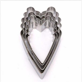 Stainless Steel Heart Peony Flower Cake Molds
