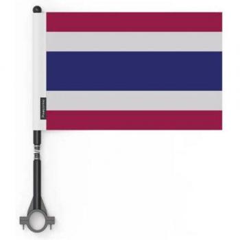 Polychrome Thai Flag Bundle – 14 × 21 cm, 50 Flags – Polyester