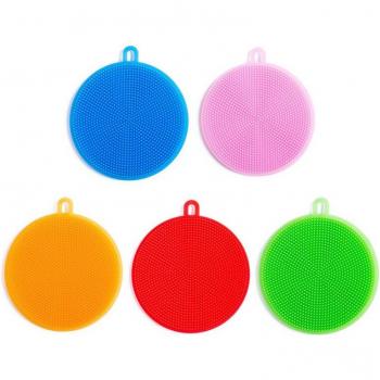 Silicone Kitchen Scrubber with 100 Cleaning Cloths