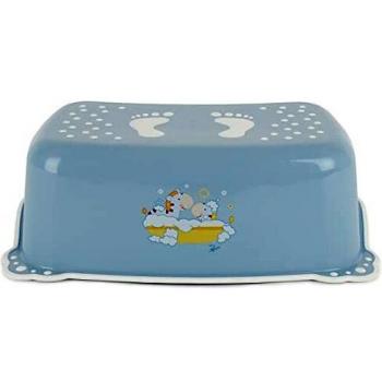 Kinderhocker Bad Bieco – Trendblau mit rutschfester Oberfläche