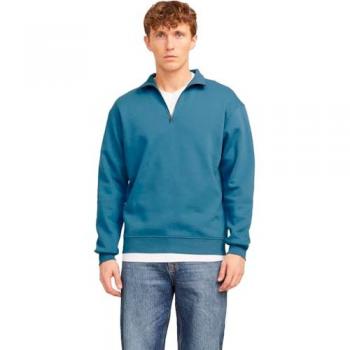 Jack & Jones Ebradley Felpa Mezza Zip Oceanview S