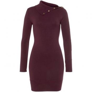Melrose Asymmetrisches Mini-Strickkleid (Damen, Gr. 36) – festliche Farbe